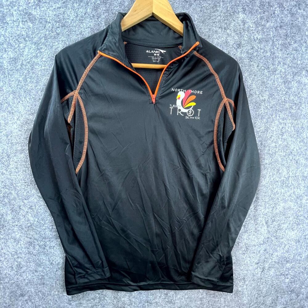 North Shore Turkey Trot Shirt Womens‎ Medium Black Moisture Wicking 5K 10K Race